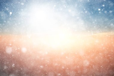 Soyut kar arkaplanı kar tanelerinin gradyanı