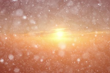 Soyut kar arkaplanı kar tanelerinin gradyanı