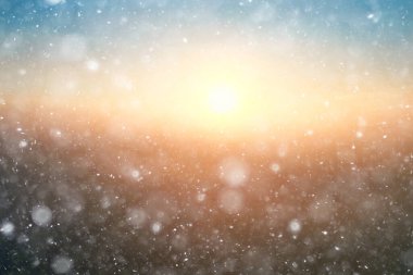 Soyut kar arkaplanı kar tanelerinin gradyanı