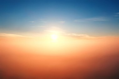 bulutlu hava aracı görünümü günbatımı soyut hava