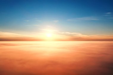 Mavi gökyüzü arka planda soyut gökyüzü manzarası cennet havası