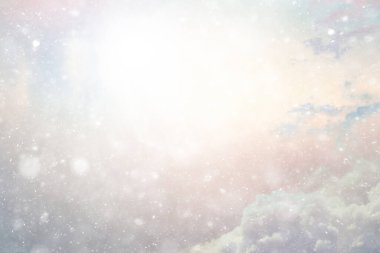 Soyut kar arkaplanı kar tanelerinin gradyanı