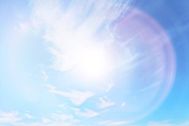 Mavi gökyüzü arka planda soyut gökyüzü manzarası cennet havası