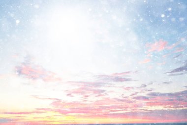 gündoğumu gökyüzü suluboya renkleri, güzel soyut doğa duvar kağıdı