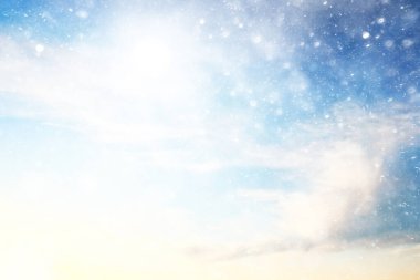 Soyut kar arkaplanı kar tanelerinin gradyanı