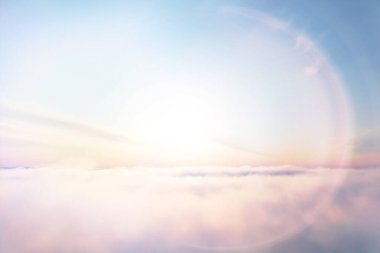 gündoğumu gökyüzü suluboya renkleri, güzel soyut doğa duvar kağıdı