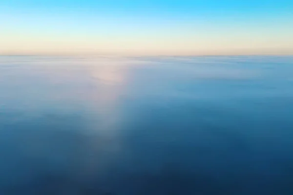 Wolken Drohne Ansicht Sonnenuntergang Abstrakte Antenne — Stockfoto