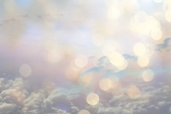 Chmury Bokeh Abstrakcyjne Jasne Lato Tapety Natura Niebo — Zdjęcie stockowe