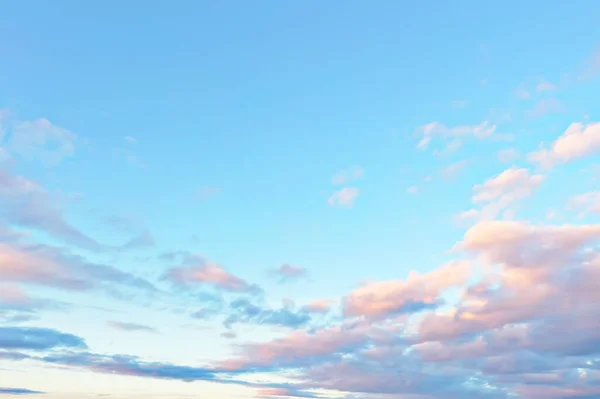 Blue Sky Clouds Background Abstract Skyline Landscape Nature Paradise Air — Stock Photo, Image