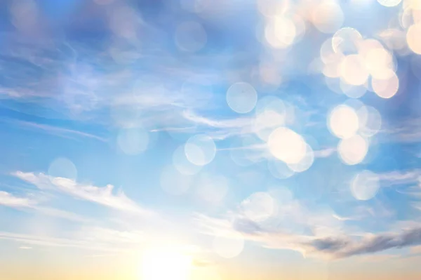Niebieski Niebo Chmury Tło Abstrakcyjne Panorama Krajobraz Natura Raj Powietrze — Zdjęcie stockowe
