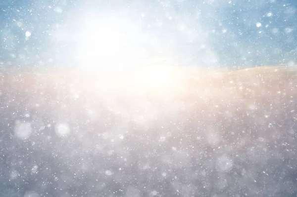 Abstracto Nieve Fondo Cielo Copos Nieve Gradiente —  Fotos de Stock