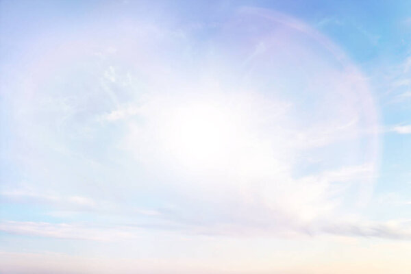 Sun sky flare background top, sunlight clouds abstract