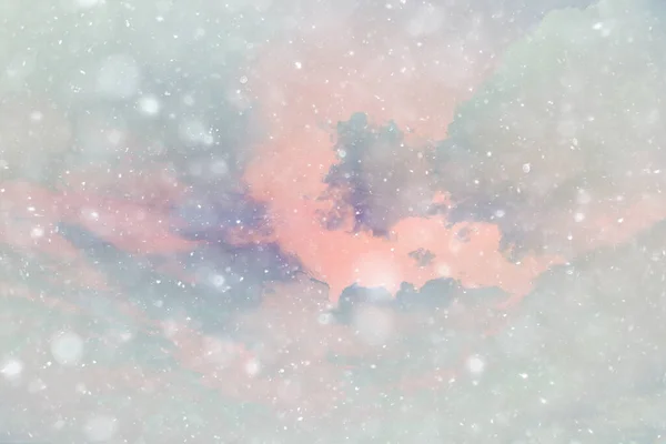 Абстрактный Снежный Фон Градиент Снежинок Неба — стоковое фото