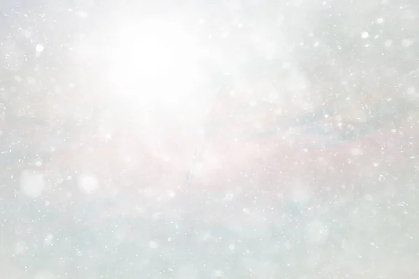 Αφηρημένο Χιόνι Φόντο Ουρανό Νιφάδες Χιονιού — Φωτογραφία Αρχείου