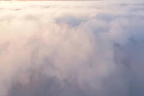Nuages Drone Vue Coucher Soleil Abstrait Aérien — Photo