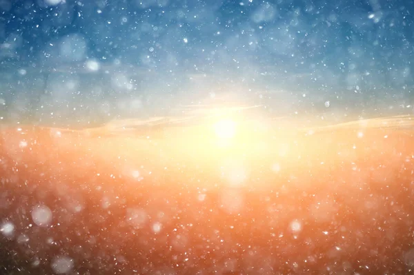 Soyut kar arkaplanı kar tanelerinin gradyanı