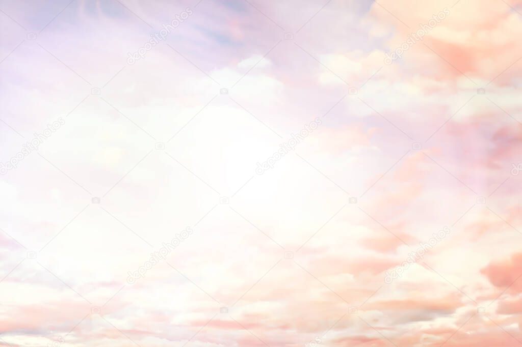 Dramatic clouds sky background paradise sunset landscape