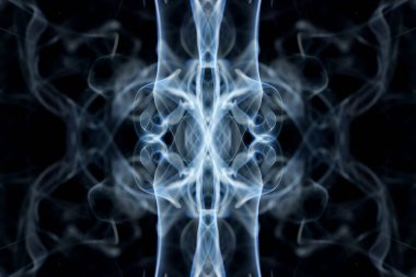 soyut grafikler siyah fraktal yansıma sembolü, tasarım efekti meditasyon arkaplanı