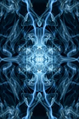 soyut grafikler siyah fraktal yansıma sembolü, tasarım efekti meditasyon arkaplanı