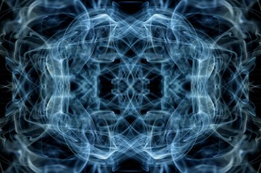 soyut grafikler siyah fraktal yansıma sembolü, tasarım efekti meditasyon arkaplanı