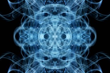 soyut grafikler siyah fraktal yansıma sembolü, tasarım efekti meditasyon arkaplanı