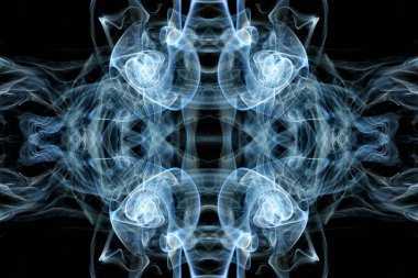 soyut grafikler siyah fraktal yansıma sembolü, tasarım efekti meditasyon arkaplanı