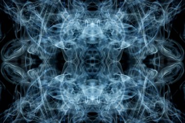 soyut grafikler siyah fraktal yansıma sembolü, tasarım efekti meditasyon arkaplanı