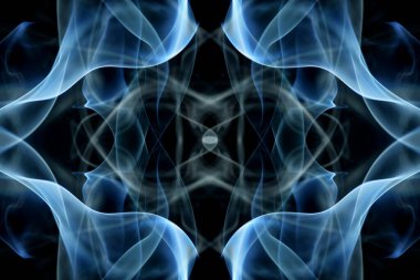 soyut grafikler siyah fraktal yansıma sembolü, tasarım efekti meditasyon arkaplanı