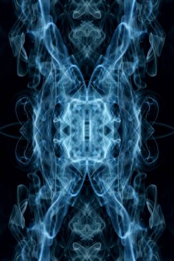 soyut grafikler siyah fraktal yansıma sembolü, tasarım efekti meditasyon arkaplanı