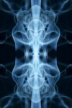 soyut grafikler siyah fraktal yansıma sembolü, tasarım efekti meditasyon arkaplanı