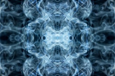 soyut grafikler siyah fraktal yansıma sembolü, tasarım efekti meditasyon arkaplanı