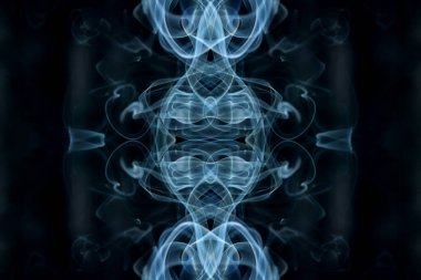 soyut grafikler siyah fraktal yansıma sembolü, tasarım efekti meditasyon arkaplanı