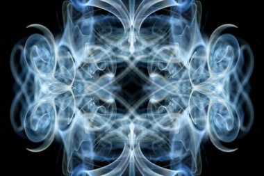 soyut grafikler siyah fraktal yansıma sembolü, tasarım efekti meditasyon arkaplanı