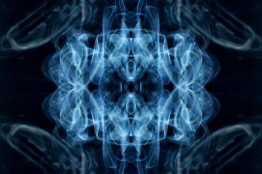 soyut grafikler siyah fraktal yansıma sembolü, tasarım efekti meditasyon arkaplanı