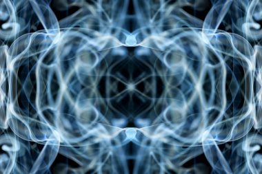 soyut grafikler siyah fraktal yansıma sembolü, tasarım efekti meditasyon arkaplanı