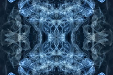 soyut grafikler siyah fraktal yansıma sembolü, tasarım efekti meditasyon arkaplanı