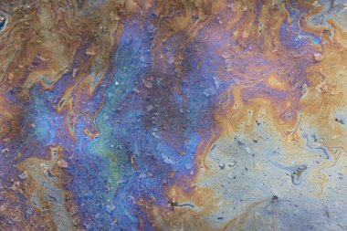 Soyut arkaplan benzin sanatı renkli, desen yağı gökkuşağı rengi soyut benzin sızıntısı