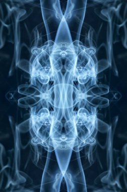 soyut grafikler siyah fraktal yansıma sembolü, tasarım efekti meditasyon arkaplanı