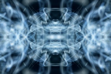 soyut grafikler siyah fraktal yansıma sembolü, tasarım efekti meditasyon arkaplanı