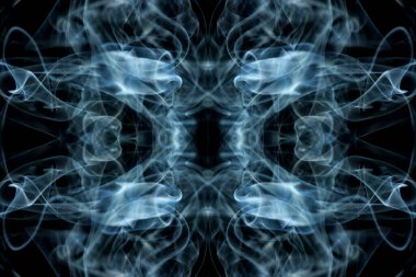 soyut grafikler siyah fraktal yansıma sembolü, tasarım efekti meditasyon arkaplanı