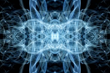 soyut grafikler siyah fraktal yansıma sembolü, tasarım efekti meditasyon arkaplanı