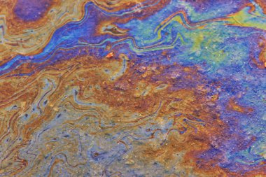 Soyut arkaplan benzin sanatı renkli, desen yağı gökkuşağı rengi soyut benzin sızıntısı