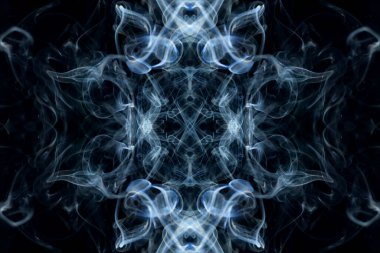 soyut grafikler siyah fraktal yansıma sembolü, tasarım efekti meditasyon arkaplanı