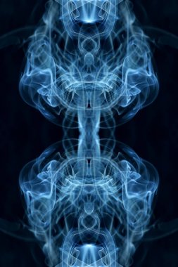 soyut grafikler siyah fraktal yansıma sembolü, tasarım efekti meditasyon arkaplanı