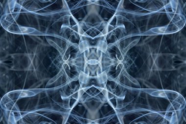 soyut grafikler siyah fraktal yansıma sembolü, tasarım efekti meditasyon arkaplanı