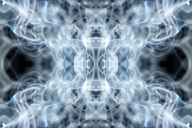 soyut grafikler siyah fraktal yansıma sembolü, tasarım efekti meditasyon arkaplanı