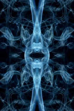 soyut grafikler siyah fraktal yansıma sembolü, tasarım efekti meditasyon arkaplanı