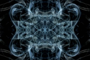 soyut grafikler siyah fraktal yansıma sembolü, tasarım efekti meditasyon arkaplanı