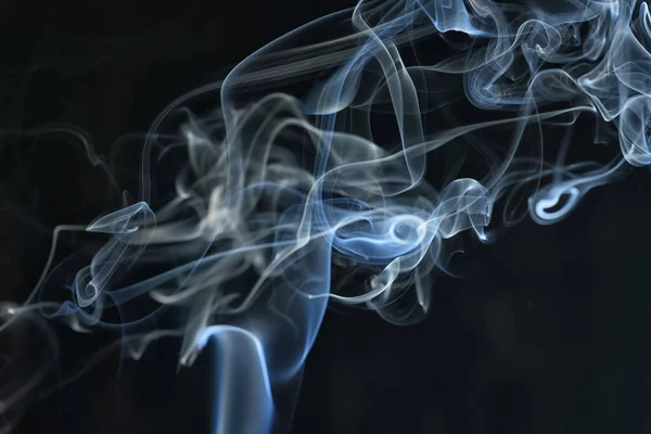 Textura Fumaça Fundo Preto Bract Ondas Nevoeiro — Fotografia de Stock