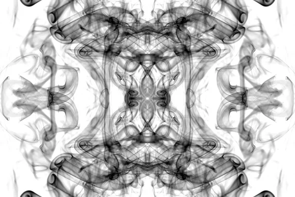 Abstracte Graphics Zwart Wit Fractal Reflectie Symbool Design Effect Meditatie — Stockfoto